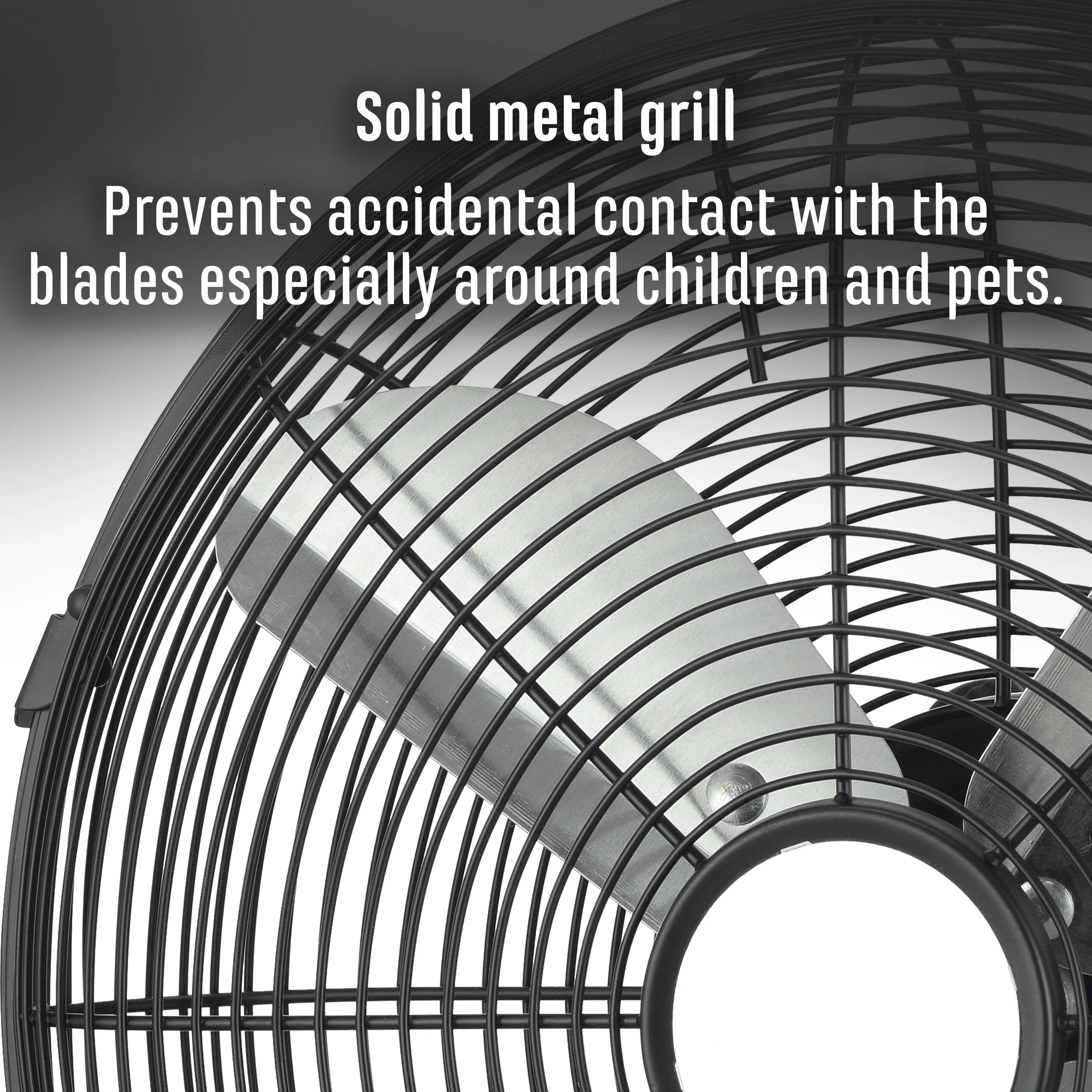 30cm Desk Fan  - Black Metal