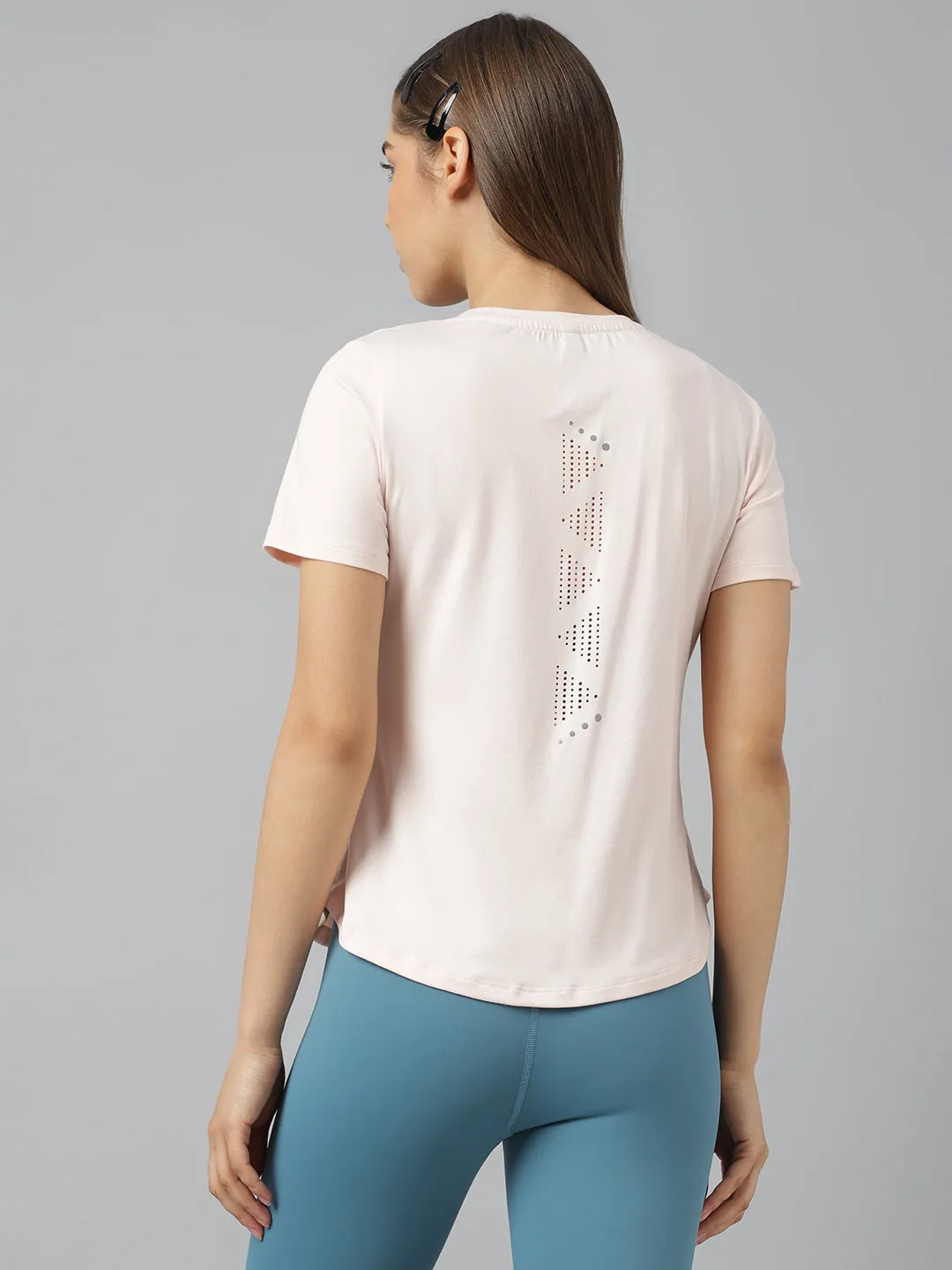 Fitkin women short sleeves t-shirt with laser cut detail