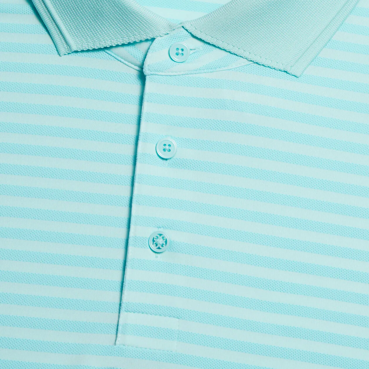 G/FORE MENS PERFORATED STRIPE TECH JERSEY POLO - POWDER